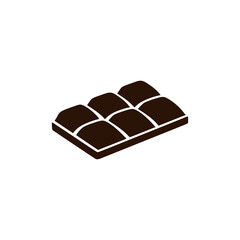 sweet chocolate bar snack food logo vector illustration template design