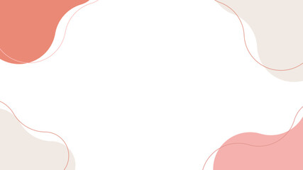 赤茶色　グレー　落ち着いた色　抽象的　フレーム　ベクター