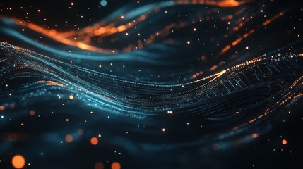 Obraz premium Abstract Digital Waves