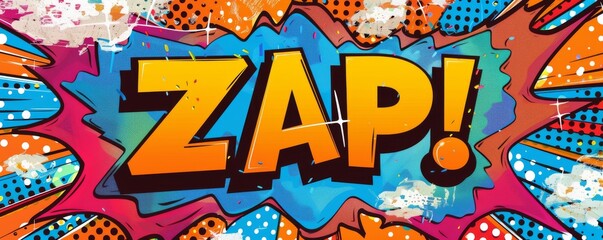 Obraz premium Fun pop art background with 