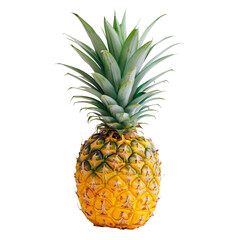 Fototapeta premium pineapple with a solid white backround