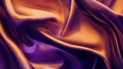 Obraz premium Purple and Gold Silk Fabric