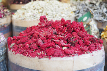 Discover colorful dried rose petals, ideal for culinary and decorative uses enhancing beauty