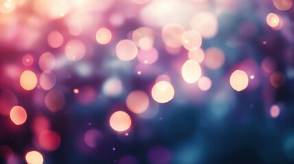 Enchanting outdoor bokeh light background with a mix of colorful and soft-focus lights, creating a magical effect