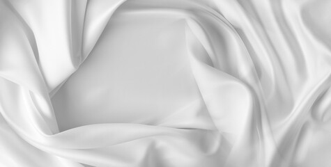 White silk fabric