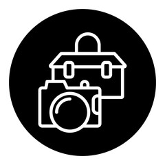 Camera Bag Vector Icons