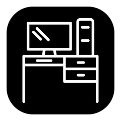 Computer Table Vector Icons