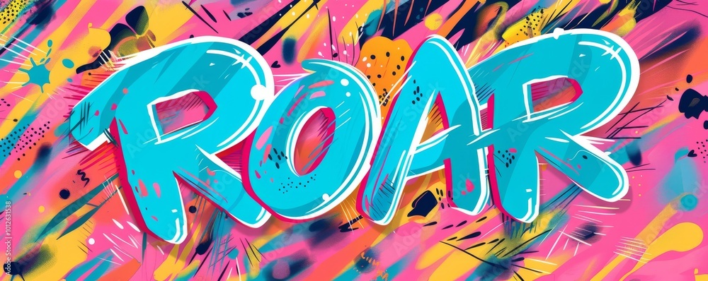 Fototapete fun pop art background with 