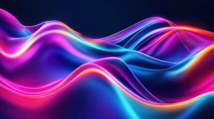 Abstract Neon Waves