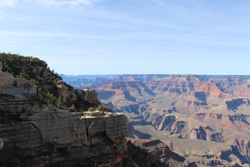 THE GRAND CANYON ON A BLUE SKY DAY 