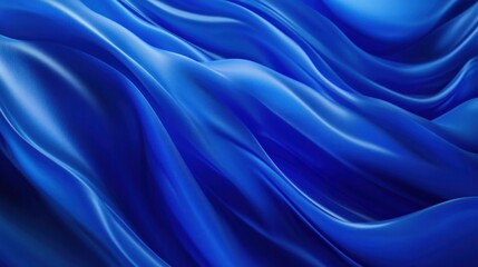 Obraz premium Abstract Blue Fabric Waves