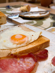 Bacon and egg, classic breakfast