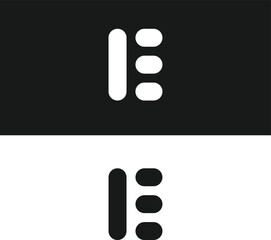 Modern Minimalist 'E' Letter Logo for Branding and Design