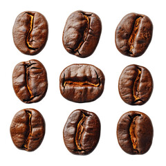Fototapeta premium coffee beans on white background