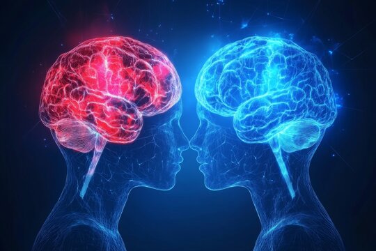 Symbolism of Connection Between Minds in Art Form