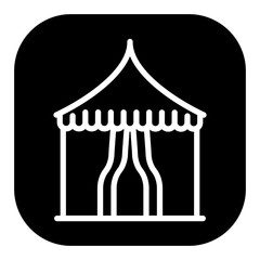 Circus Tent Vector Icons