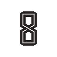 Monogram 8. Number 8. Number 8 design logo. Monogram letter mark 8 logo design. Monogram design vector logo. Monogram number 8 logo design. Simple number 8 monogram. Monogram 8 design logo.