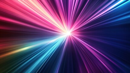 Obraz premium Abstract Colorful Light Rays