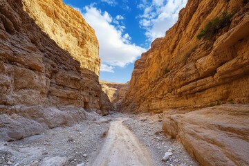 Gorgeous Shkhoret Canyon in Arava Desert Israel