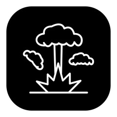 Nuclear Explosion Vector Icons