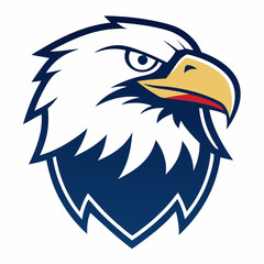 American eagle birds exercise vector image silhouette illustration cartoon music logo