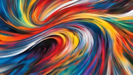Naklejka premium A vibrant swirl of colors creating an abstract, dynamic visual experience.