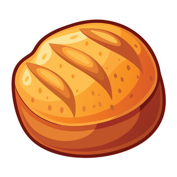 recommend clip art: Bread vector illustration isolated on a white background