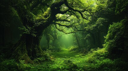 Obraz premium Mystical Forest Path