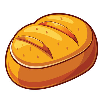 recommend clip art: Bread vector illustration isolated on a white background