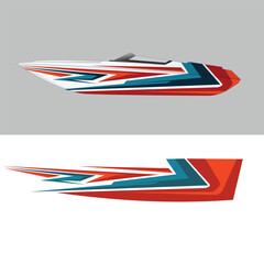 vector design decal livery background yacht. modern decal body modification