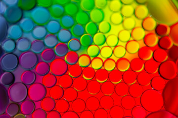 oil drops on water surface