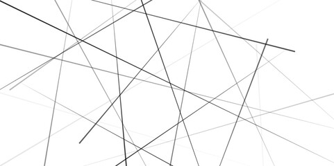 flat vector illustration isolated on white background, Abstract banner with an asymmetric texture. Black chaotic lines of modern design.