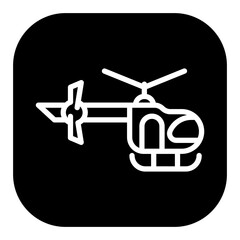 Firefighter Helicopter Vector Icons