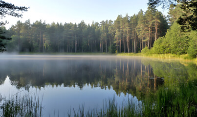 Fototapeta premium Stunning Nature Landscapes: Mountains, Forests, Oceans, and Serene Vistas.