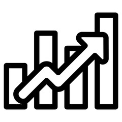 Chart Line Icon Element For Design