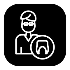 Male Dentist Vector Icons