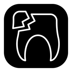 Broken Tooth Vector Icons