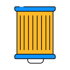 filter air cleaning device part line icon vector. filter air cleaning device part sign. isolated symbol illustration