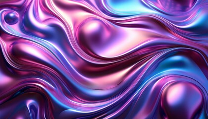 liquid metal fluids in pastel colors