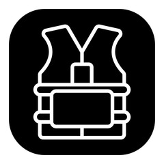 Fototapeta premium Life Vest Vector Icons