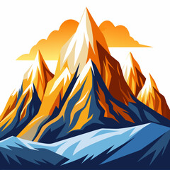 illustration of a mountain landscape