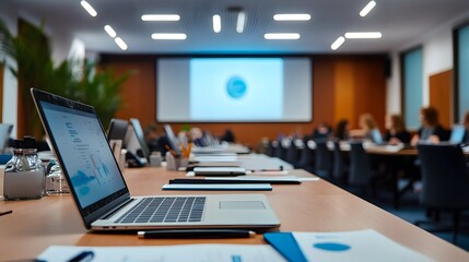 A business meeting or workshop where professionals are actively involved in strategic discussions and analysis