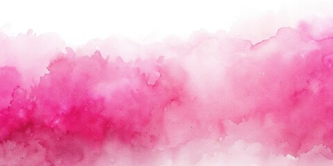 Obraz premium Forced perspective pink and white watercolor paint background