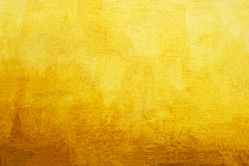 Old gold wall background or texture and shadow.