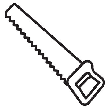 recommend clip art: Crosscut saw line art silhouette vector illustration