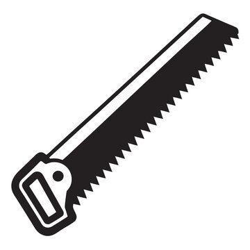 recommend clip art: Crosscut saw line art silhouette vector illustration