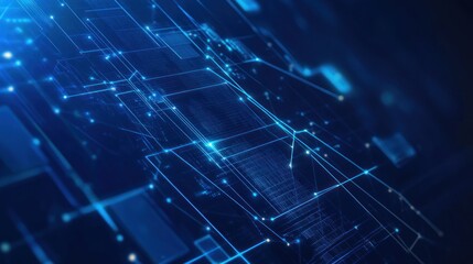 Obraz premium Abstract Digital Network Background