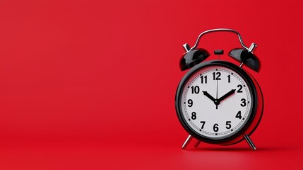 Vibrant Countdown Timer on Red Background