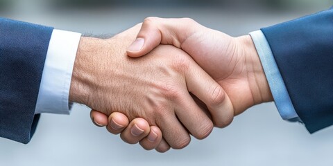Obraz premium Business Handshake Agreement Deal Close Up