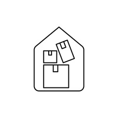Block stacking icon, Delivery Service